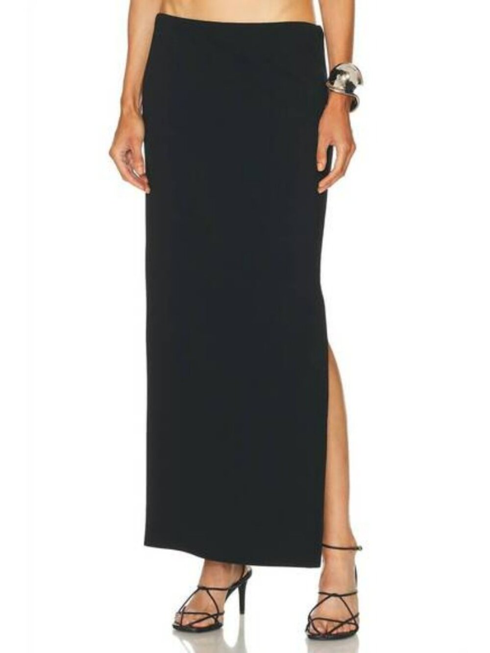NEW KHAITE lilith skirt in black